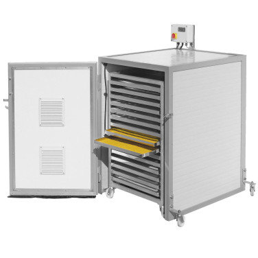 SECHOIR A POLLEN PRO AVEC CHARIOT 15 TIROIRS 500*500 INOX