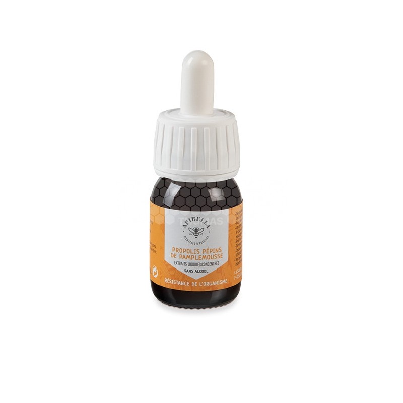 APIBELLA - GOUTTES PROPOLIS & PEPINS DE PAMPLEMOUSSE (30 ml)