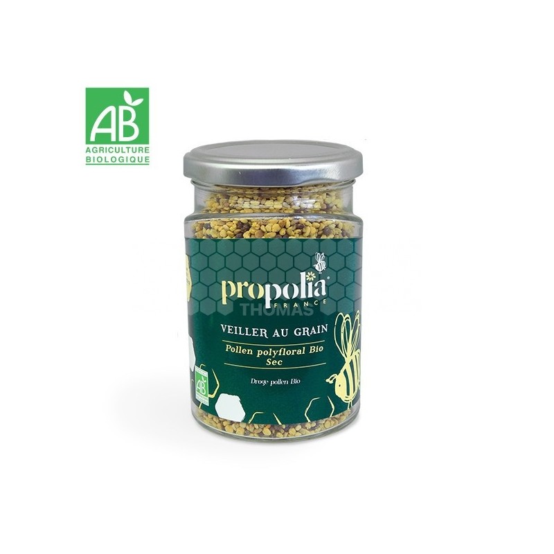 PROPOLIA - POLLEN BIO POLYFLORAL SEC (Pot de 200 gr)