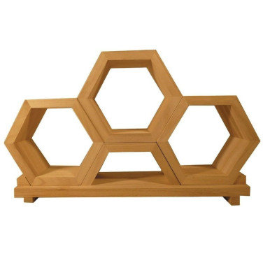 PRESENTOIR EN BOIS MASSIF 3 ALVÉOLES