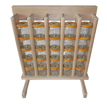 PRESENTOIR EN BOIS MASSIF 5 COLONNES