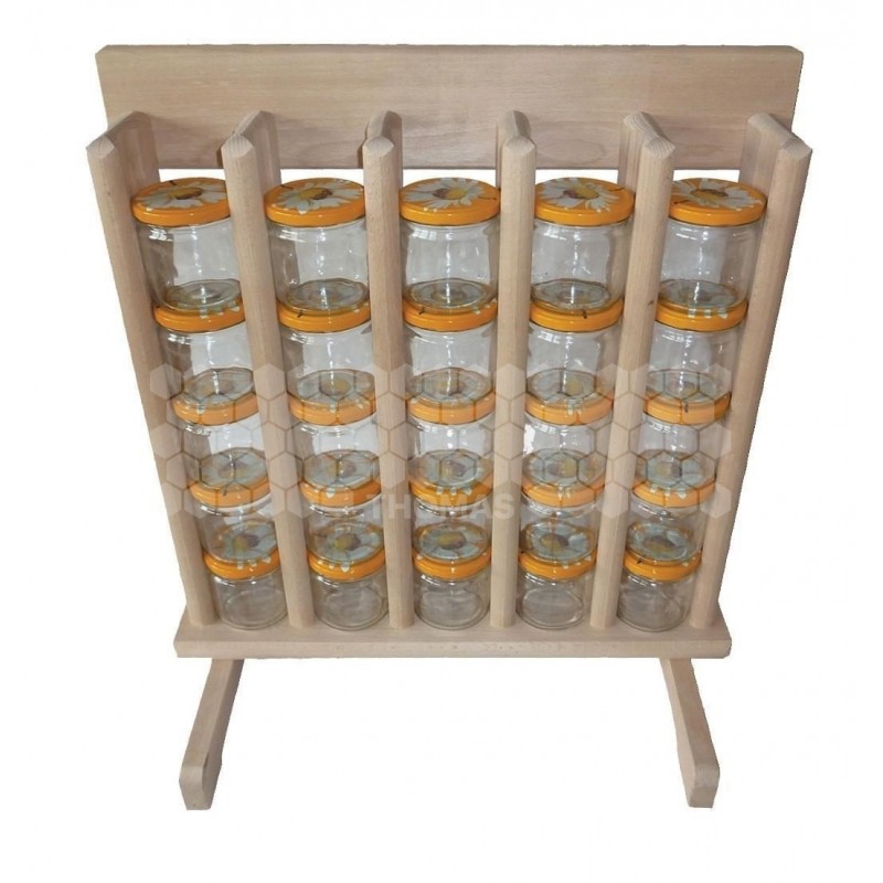 PRESENTOIR EN BOIS MASSIF 5 COLONNES