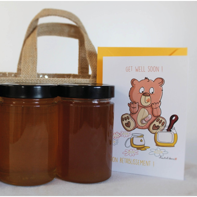 CARTE ILLUSTRATION C.DANA - BON RETABLISSEMENT-"LE TEDDYMIEL"
