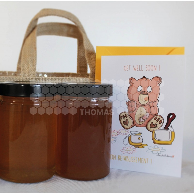 CARTE ILLUSTRATION C.DANA - BON RETABLISSEMENT-"LE TEDDYMIEL"