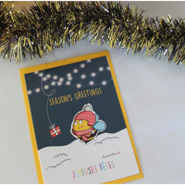 CARTE ILLUSTRATION C.DANA - JOYEUSES FETES - "LA CADOBEE"