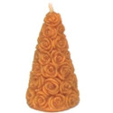 MOULE A BOUGIE : PYRAMIDE BOUQUET DE FLEURS