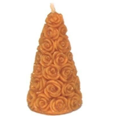 MOULE A BOUGIE : PYRAMIDE BOUQUET DE FLEURS