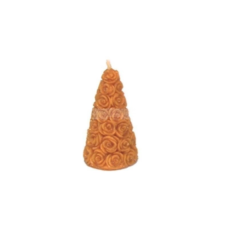 MOULE A BOUGIE : PYRAMIDE BOUQUET DE FLEURS