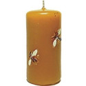 MOULE A BOUGIE : BOUGIE ORNEE D ABEILLES