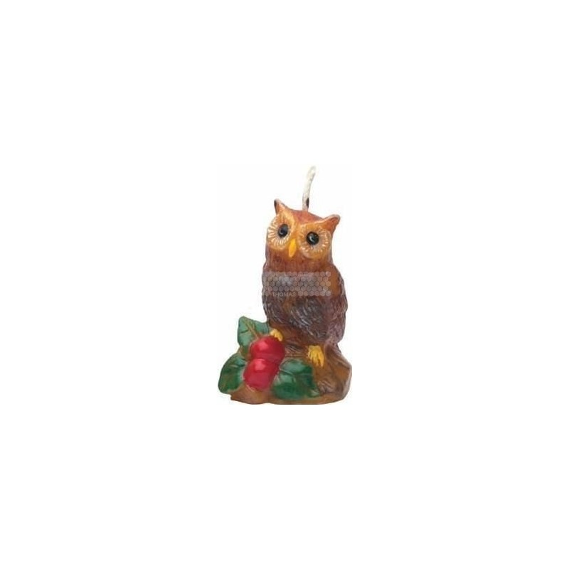 MOULE A BOUGIE : HIBOU ET FRUITS