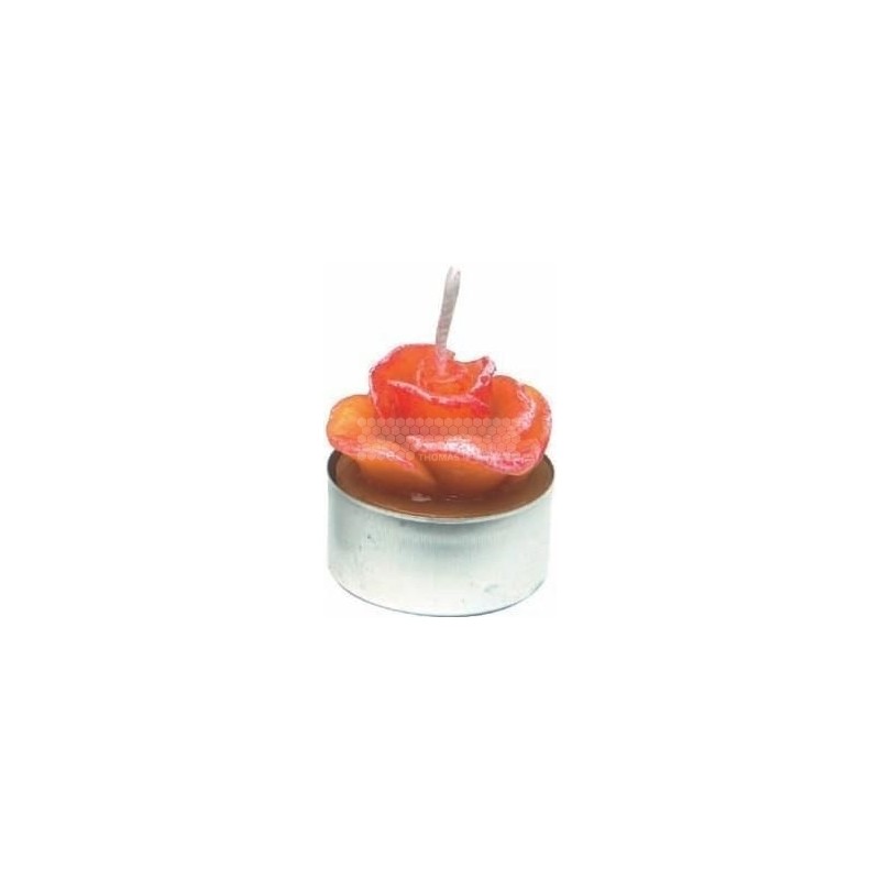 MOULE A BOUGIE : ROSE OUVERTE SUR SOCLE