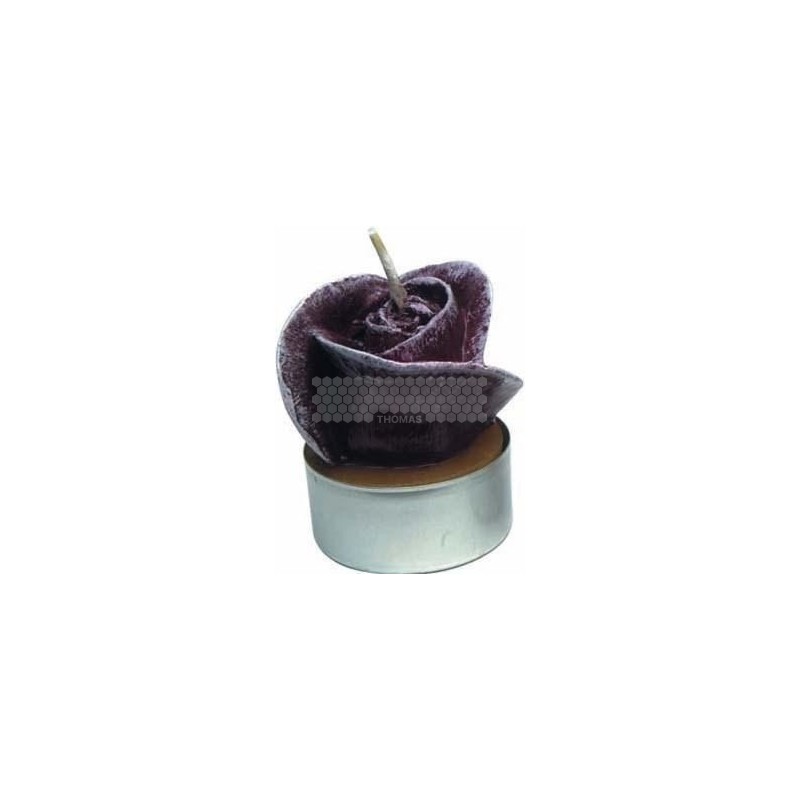 MOULE A BOUGIE : FLEUR SUR SOCLE