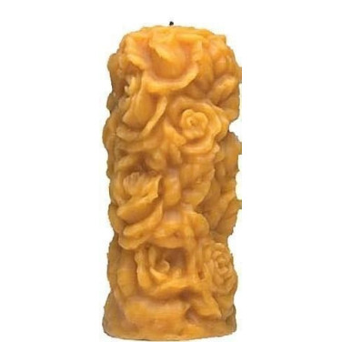 MOULE A BOUGIE : BOUGIE DECOR ROSE