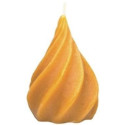 MOULE A BOUGIE : BOUGIE TORSADEE FORME DE GOUTTE