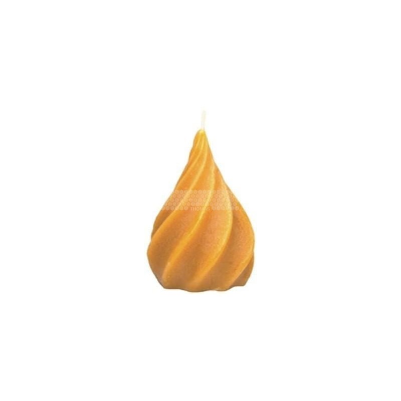 MOULE A BOUGIE : BOUGIE TORSADEE FORME DE GOUTTE
