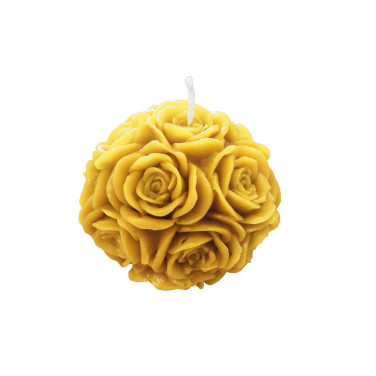 MOULE A BOUGIE BOUQUET ROSE