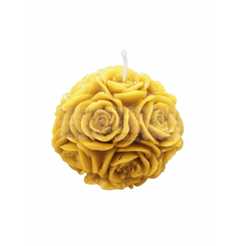 MOULE A BOUGIE BOUQUET ROSE