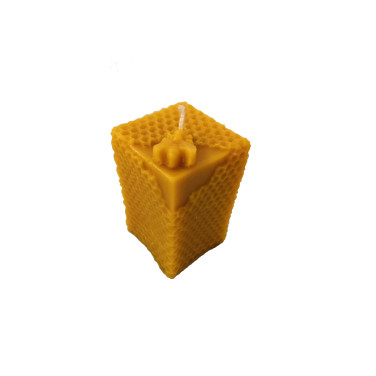 MOULE A BOUGIE CUBE ALVEOLES ABEILLE