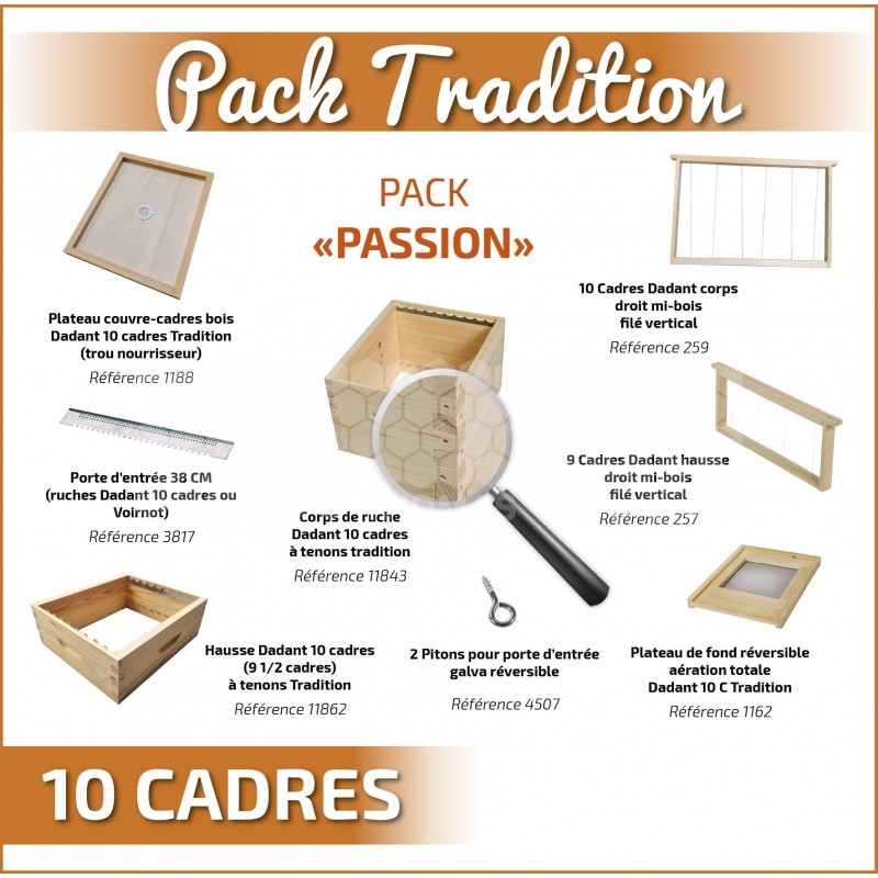 TRADITION : PACK PASSION DDT 10 SANS TOIT