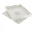 NOURRISSEUR PLASTIQUE RECTANGULAIRE 4 KG TROU 50 MM (320*380*50 mm)
