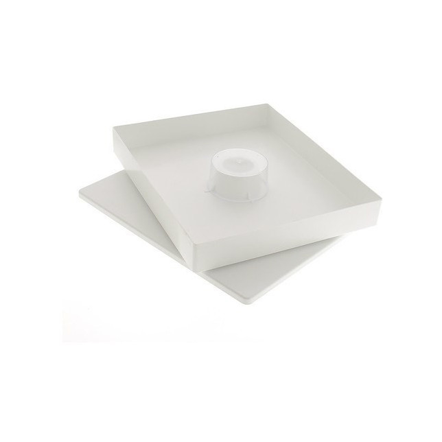 NOURRISSEUR PLASTIQUE RECTANGULAIRE 4 KG TROU 50 MM (320*380*50 mm)