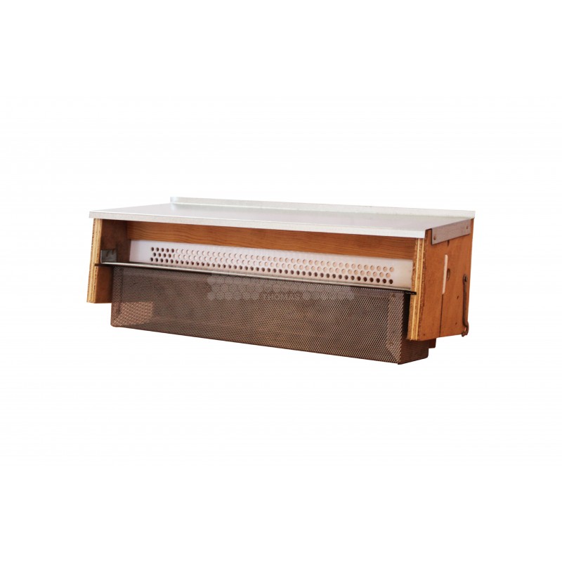 TRAPPE A POLLEN D'ENTREE DDT 10 PREMIUM BOIS-TOIT TOLE-TIROIR INOX