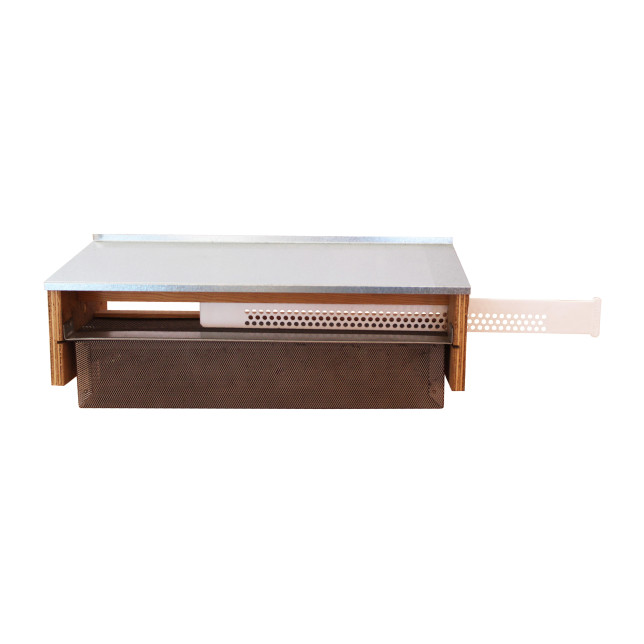TRAPPE A POLLEN D'ENTREE DDT 10 PREMIUM BOIS-TOIT TOLE-TIROIR INOX