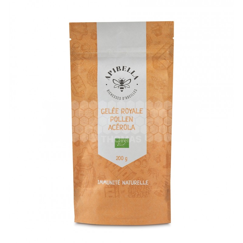 APIBELLA - MIX ENERGIE GELEE ROYALE/POLLEN/ACEROLA (200 Gr)