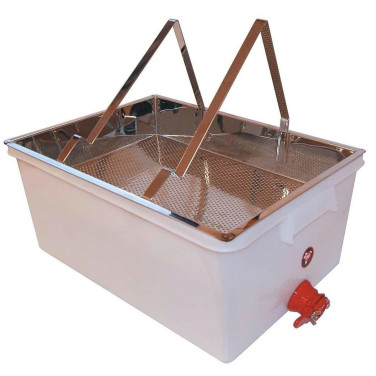 BAC A DESOPERCULER PLASTIQUE / INOX COMPLET (540 X 420 X 260 MM)