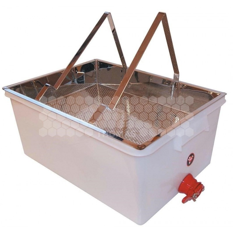 BAC A DESOPERCULER PLASTIQUE / INOX COMPLET (540 X 420 X 260 MM)