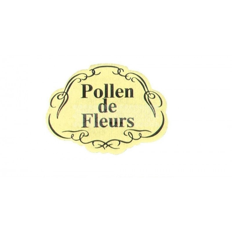 "TIQUETTES AUTOCOLLANTES ""POLLEN DE FLEURS"" "
