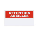 PANCARTE ATTENTION ABEILLES - RECTANGLE