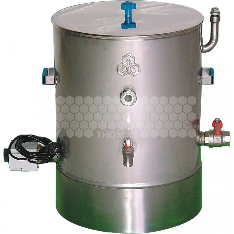 CUVE A CIRE TRIPLE ENVELOPPE 30L A BAIN MARIE D'HUILE (SANS HUILE)