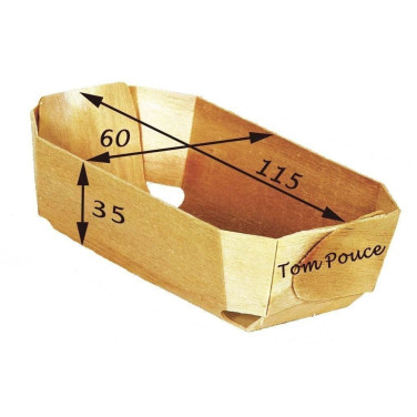 "MOULE DE CUISSON BOIS ""Tom Pouce"" (115x60x35mm)"