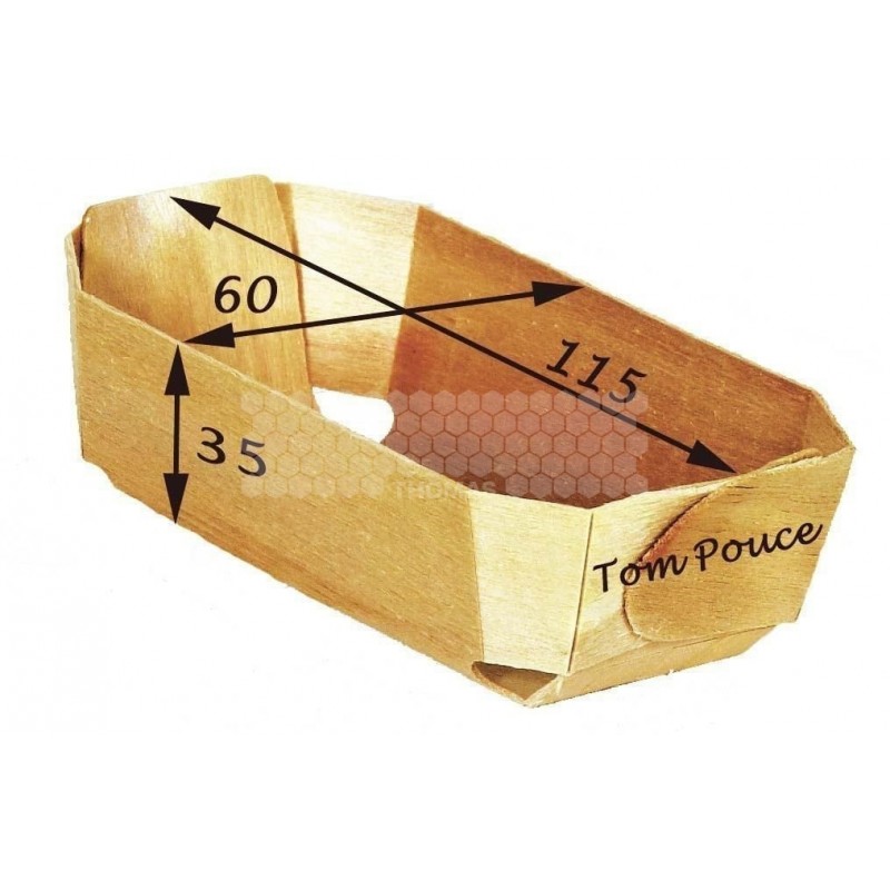"MOULE DE CUISSON BOIS ""Tom Pouce"" (115x60x35mm)"