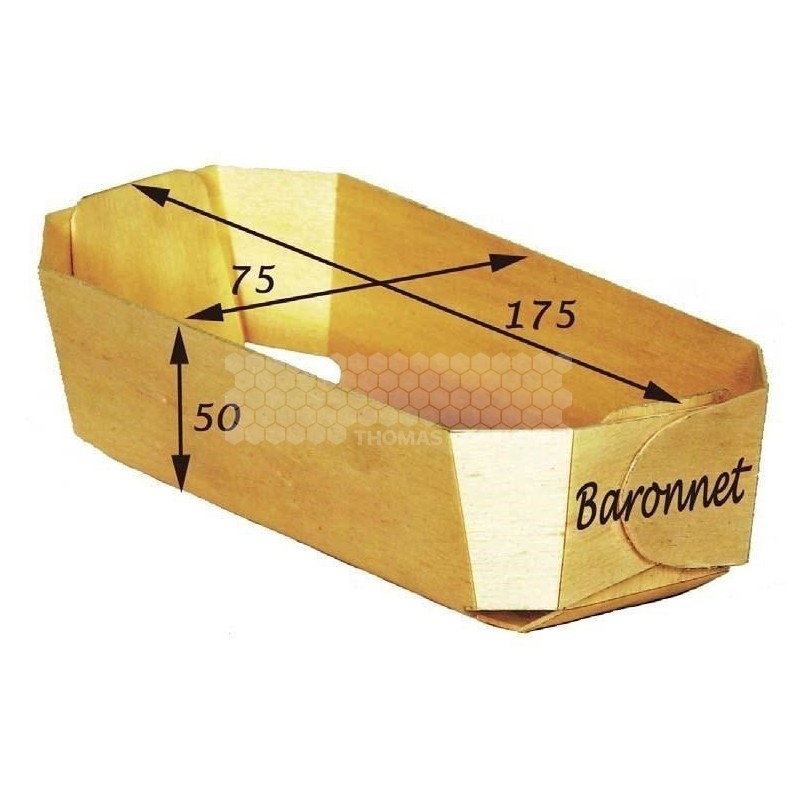 "MOULE DE CUISSON BOIS ""Baronnet"" (175x75x50mm)"