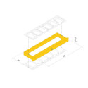 COFFRET CADRE PREMIUM DDT ROOT (12 SECTIONS POUR MIEL EN RAYON)