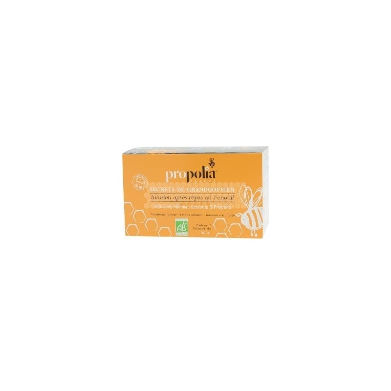 PROPOLIA - INFUSION BIO APRÈS-REPAS (20 SACHETS DE 1.5 G)