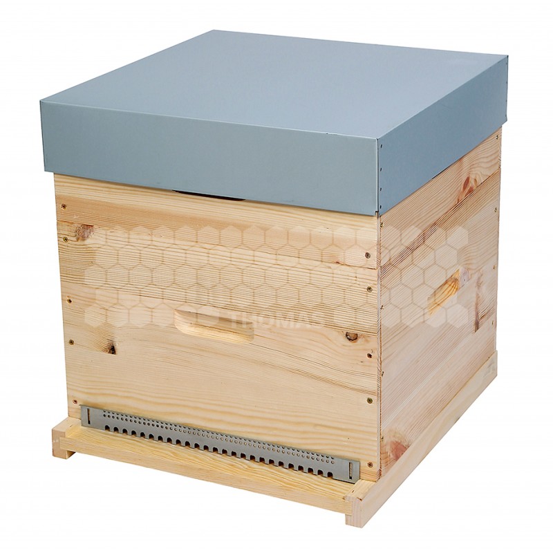 PRIBOIS : RUCHE DADANT 12 C (cadres FILES -TOIT EN TOLE 100mm)