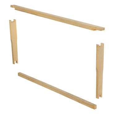 CADRE LANGSTROTH  HOFFMAN TENONS KIT TRADITION -percage vertical