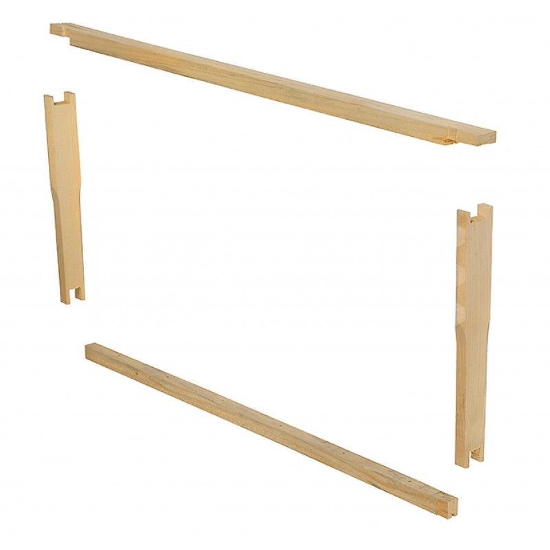 CADRE LANGSTROTH  HOFFMAN TENONS KIT TRADITION -percage vertical