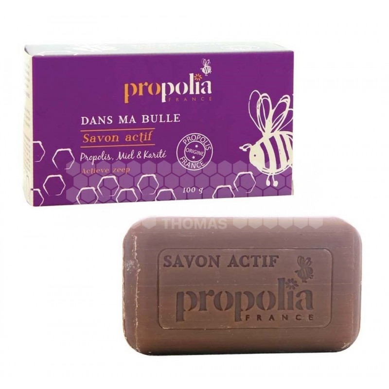 PROPOLIA - SAVON ACTIF MIEL-PROPOLIS-KARITÉ (PAIN DE 100 G)