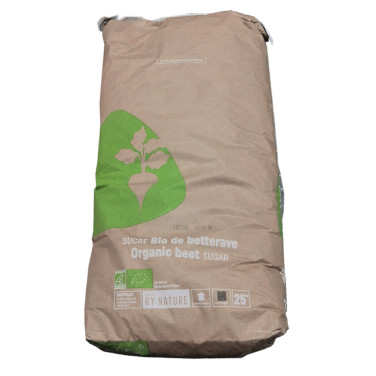 SUCRE BIO CRISTALLISE ORIGINE FRANCE (SAC 25Kg)