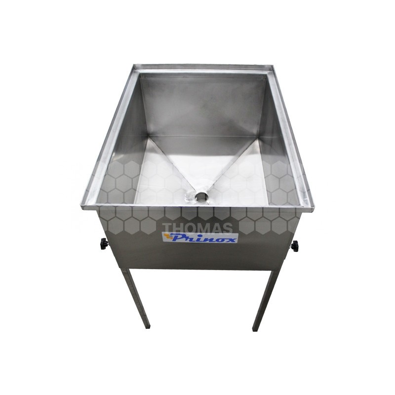 PRINOX : HOBBY BAC -BAC A DESOPERCULER INOX DADANT (ROBINET RESIMEL)