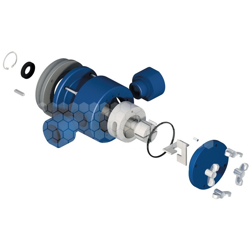 Pompe à palette triphasée pour transfert du miel 550 W