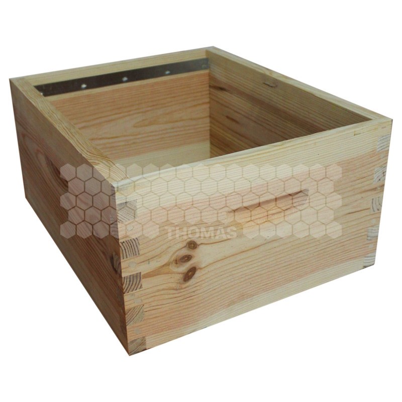CORPS DE RUCHE LANGSTROTH TRADI A TENON (bande lisse) 510*420*245 mm