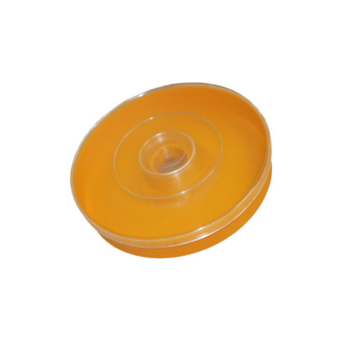NOURRISSEUR PLASTIQUE ROND 1 KG (diam 175 mm-hauteur 50 mm)