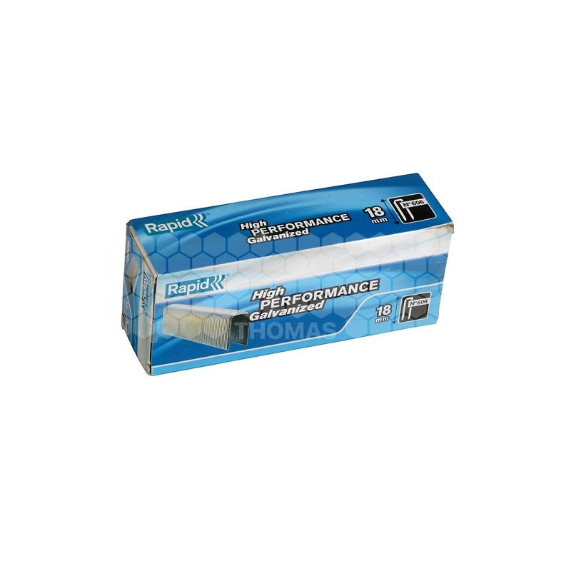 AGRAFES 18 MM POUR RAPID 606 (BOITE DE 4000 )