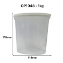 POT PLASTIQUE NICOT KG PEP TRANSPARENT SS IMPRESSION