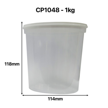 POT PLASTIQUE NICOT KG PEP TRANSPARENT SS IMPRESSION
